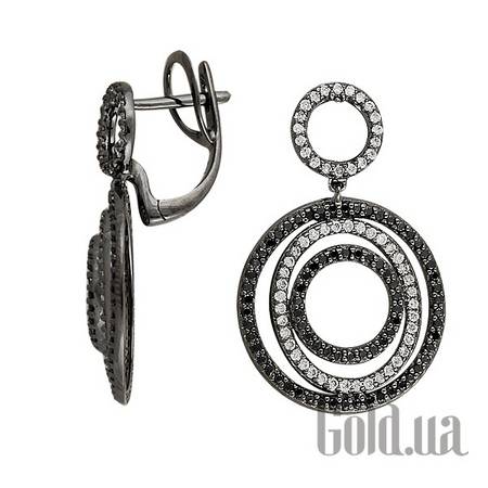 Серьги с подвесками Золотые серьги с бриллиантами