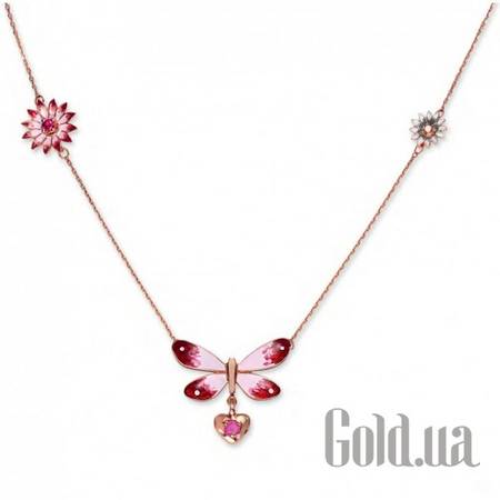 Колье Золотое колье с рубинами и эмалью