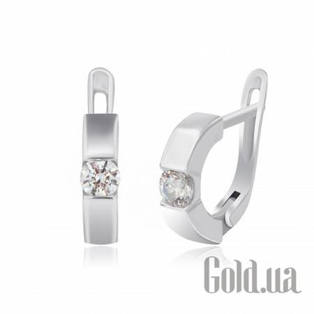 Серьги Серебряные серьги с цирконием Swarovski Zirconia