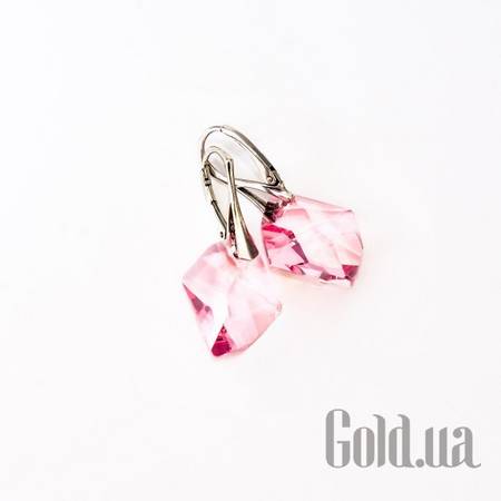 Серьги Серебряные серьги с кристаллами Swarovski