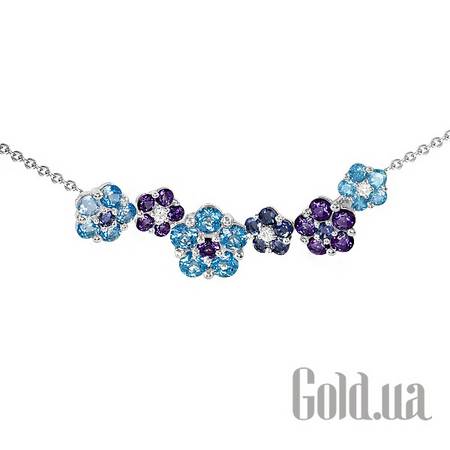 Колье Золотое колье с бриллиантами и драгоценными камнями, 45