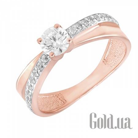 Кольцо Золотое кольцо с куб.циркониями, 18.5