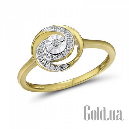 Кольцо Золотое кольцо с бриллиантами , 17