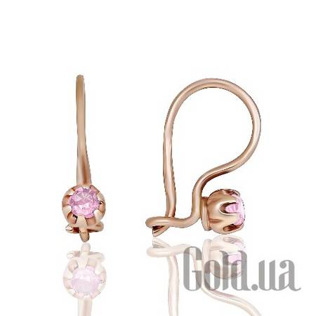 Серьги Золотые серьги с куб. циркониями