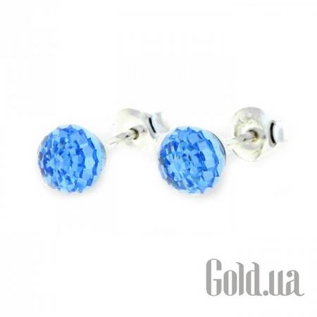 Пусеты (гвоздики) Серьги с кристаллами Swarovski