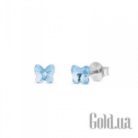 Пусеты (гвоздики) Серьги с кристаллами Swarovski