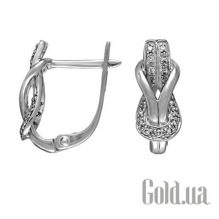 Серьги Золотые серьги с бриллиантами