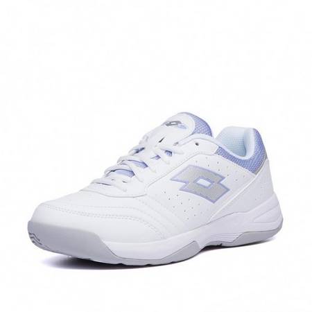 Кроссовки женские Lotto COURT LOGO XVII W  ALL WHITE/SILVER METAL 2/PALE LILAC L58902/1HK