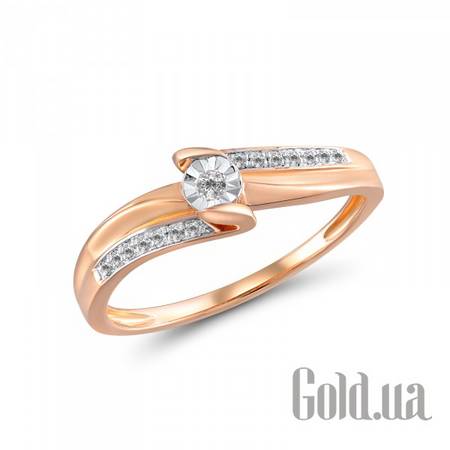 Кольцо Золотое кольцо с бриллиантами, 18