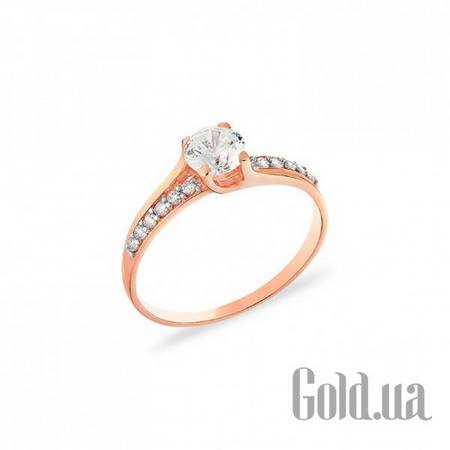 Кольцо Золотое кольцо с куб. циркониями, 16