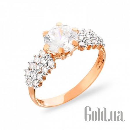 Кольцо Золотое кольцо с куб. циркониями, 21