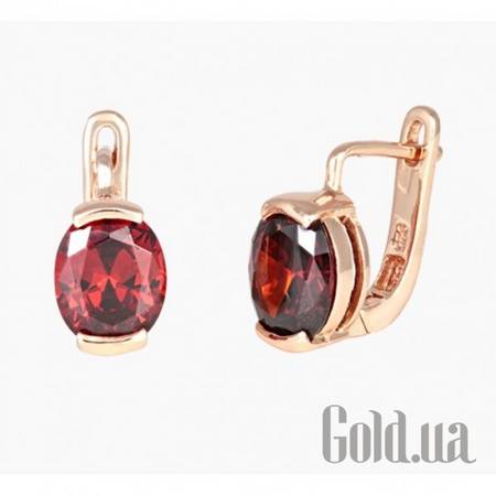 Серьги Серебряные серьги  с куб. циркониями