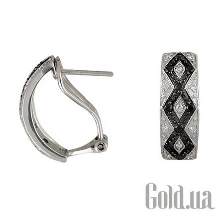 Серьги Золотые серьги с бриллиантами