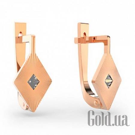 Серьги Золотые серьги с куб. циркониями