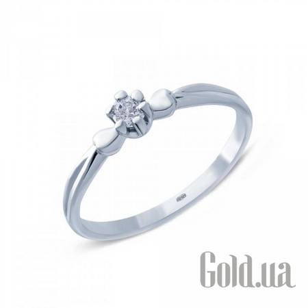 Кольцо Серебряное кольцо с куб. цирконием, 17
