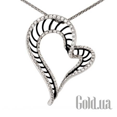Колье с сердечком Золотое колье с бриллиантами, 40