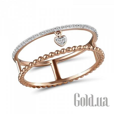 Кольцо Золотое кольцо с бриллиантами, 16.5