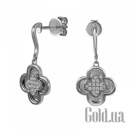 Серьги с подвесками Золотые серьги с бриллиантами