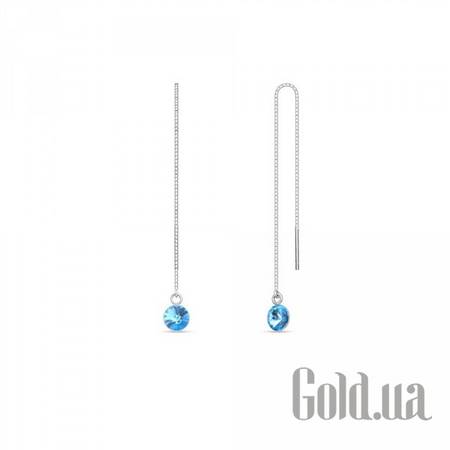 Пусеты (гвоздики) Серьги с кристаллами Swarovski