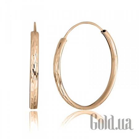 Серьги-кольца Серебряные серьги в позолоте