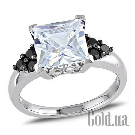 Кольцо Серебряное кольцо с куб. циркониями, 17