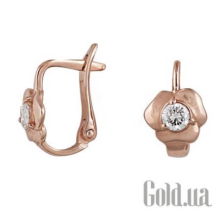 Серьги Золотые серьги с куб. циркониями