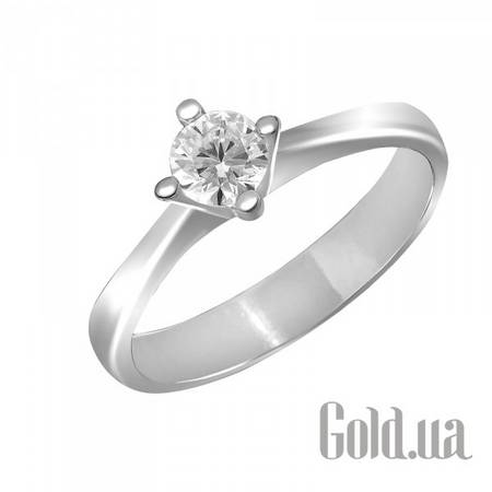 Кольцо Золотое кольцо с бриллиантом, 17.5