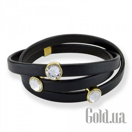 Женский браслет Женский браслет из искусств. кожи с кристаллами Swarovski