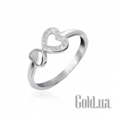 Кольцо Серебряное кольцо с куб. циркониями, 16.5