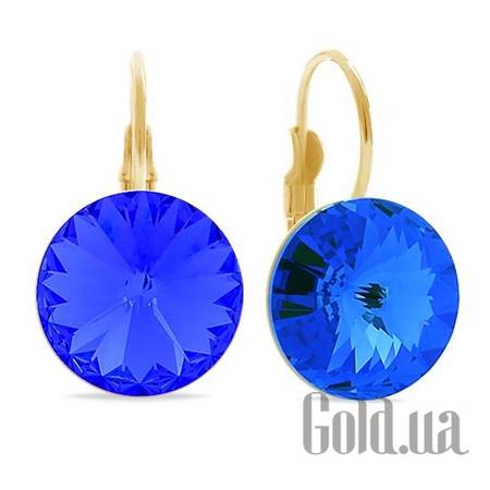 Серьги Серьги с кристаллами Swarovski в позолоте