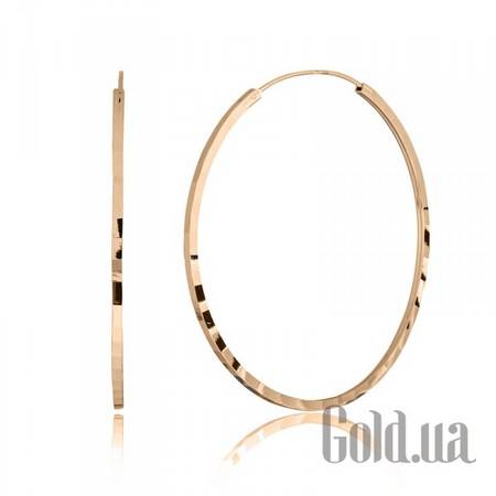 Серьги-кольца Серебряные серьги в позолоте