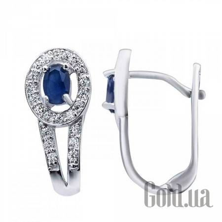 Серьги Серебряные серьги с куб. циркониями