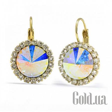 Серьги Серьги с кристаллами Swarovski в позолоте