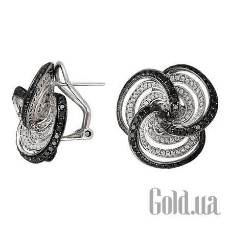 Серьги Золотые серьги с бриллиантами