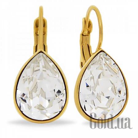 Серьги Серьги с кристаллами Swarovski в позолоте