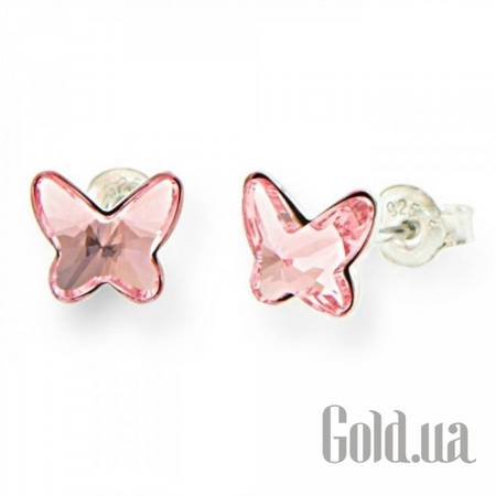 Пусеты (гвоздики) Серьги с кристаллами Swarovski