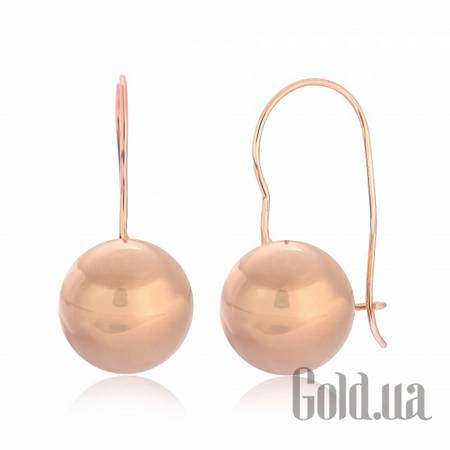 Серьги Серебряные серьги  в позолоте