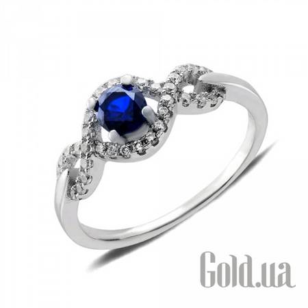 Женские кольца Женское серебряное кольцо с куб. циркониями, 16.5