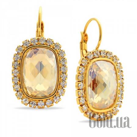 Серьги Серьги с кристаллами Swarovski в позолоте