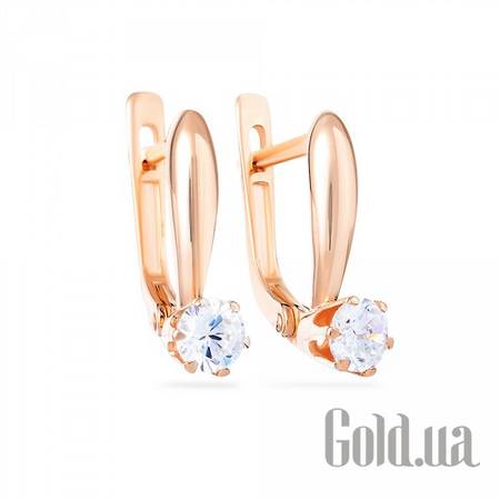 Серьги Золотые серьги с куб. циркониями