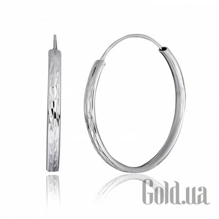 Серьги-кольца Серебряные серьги