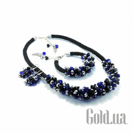 Набор бижутерии Набор колье, серьги и браслет с хрусталем