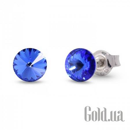 Пусеты (гвоздики) Серьги с кристаллами Swarovski