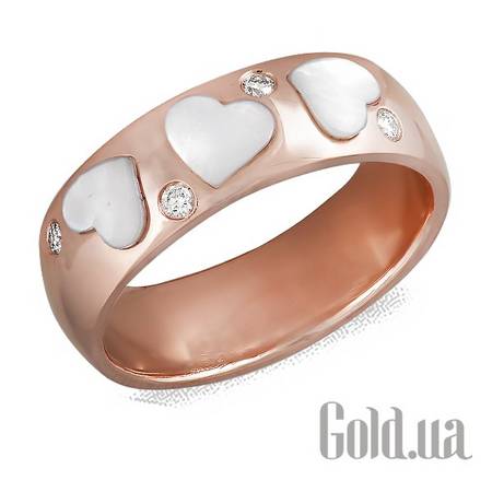 Кольцо Золотое кольцо с бриллиантами, 16.5