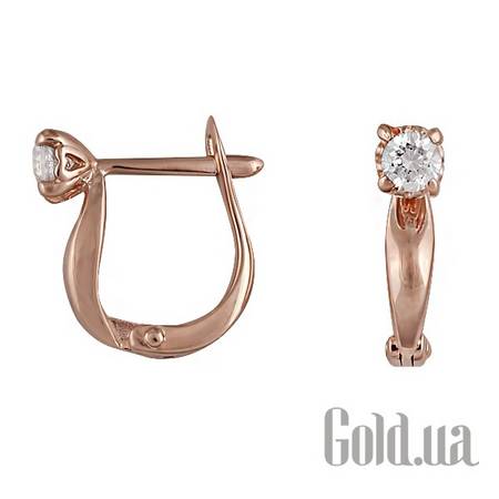 Серьги Золотые серьги с куб. циркониями