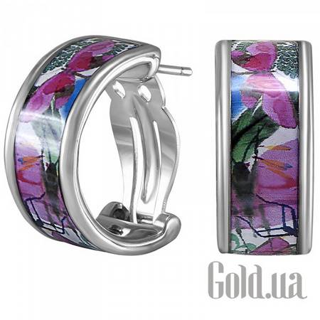 Серьги Женские серьги с эмалью