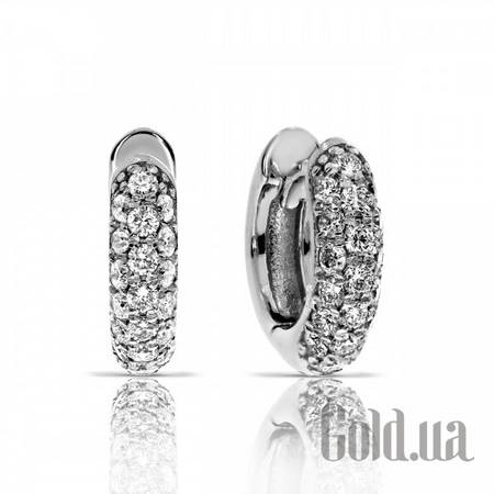 Серьги Золотые серьги с бриллиантами