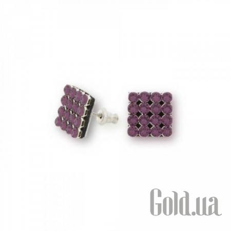 Пусеты (гвоздики) Серьги с кристаллами Swarovski