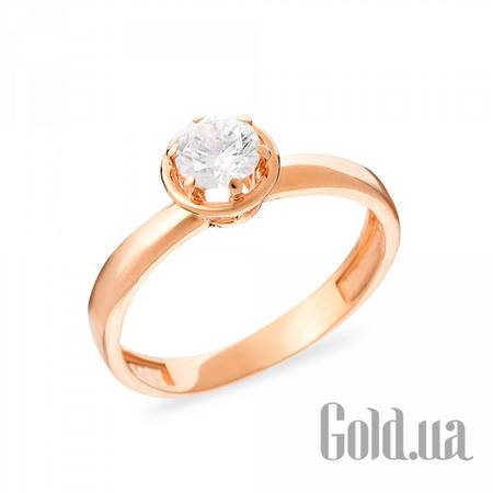 Кольцо Золотое кольцо с куб. цирконием, 15.5