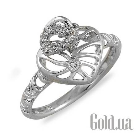 Кольцо Золотое кольцо с бриллиантами, 16.5